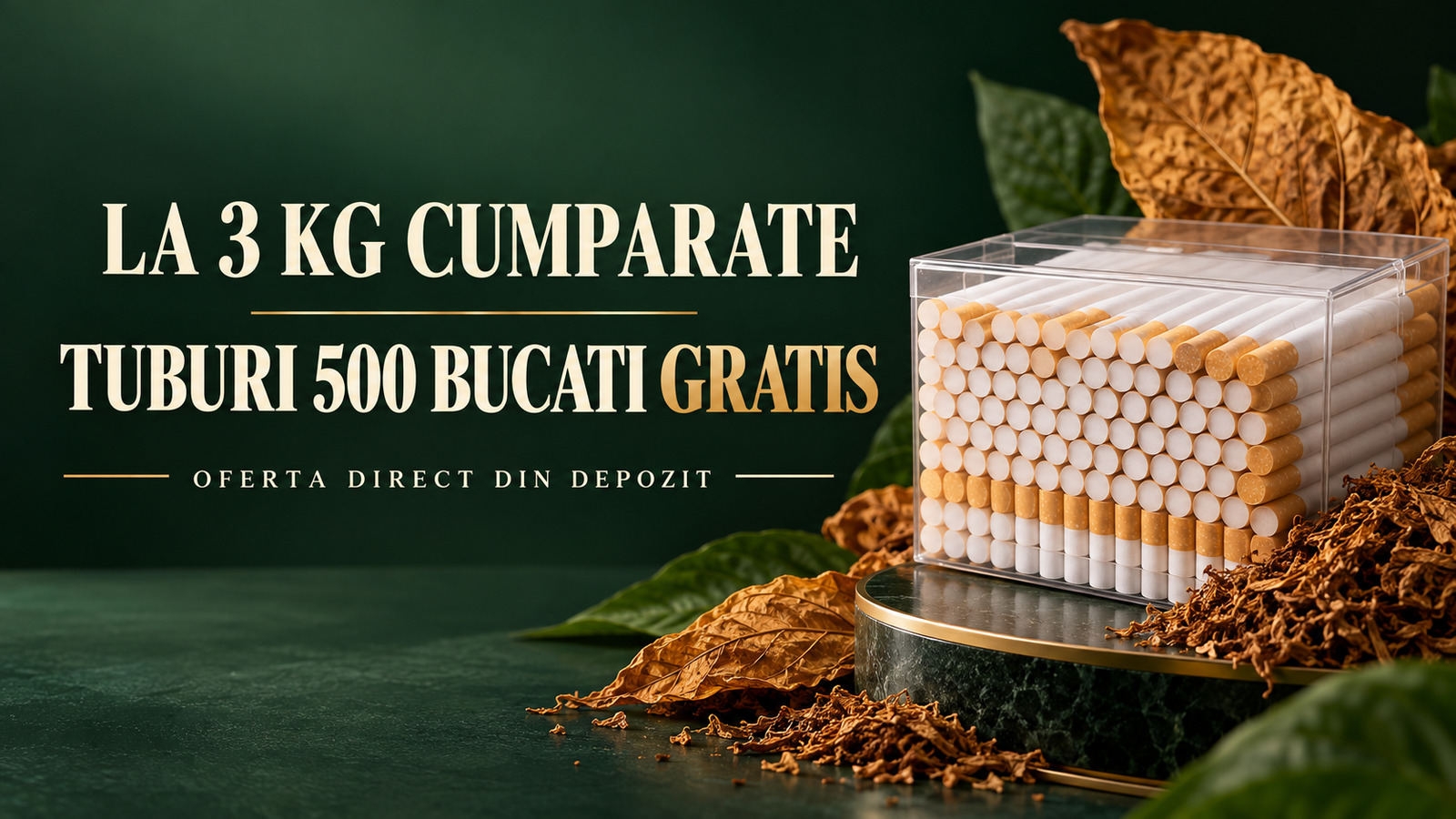 Oferta: la 3 kg cumpărate primești tuburi de 500 bucăți gratis